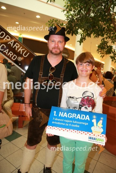  Jurij  Zrnec, igralec;  ... Europark praznuje 14. rojstni dan