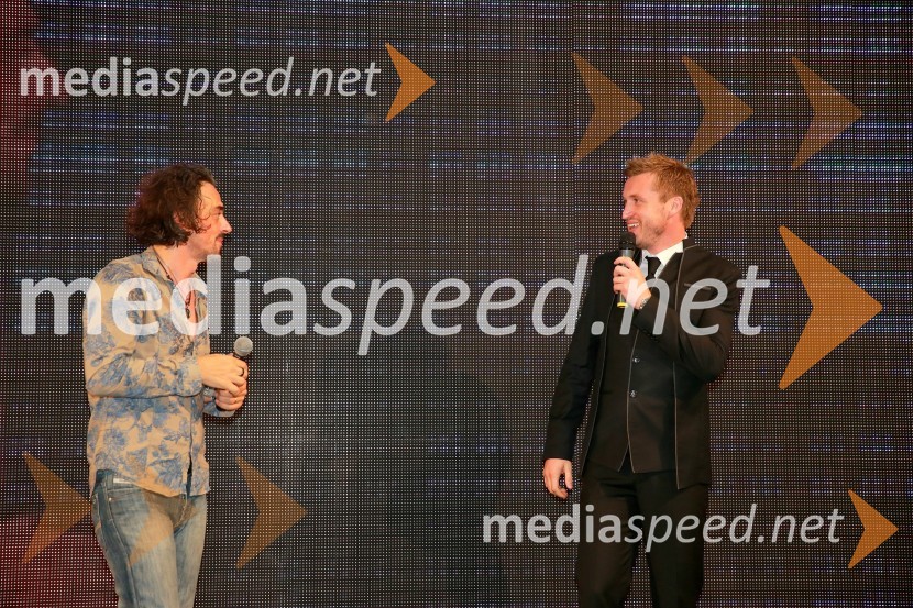  Tomaž Klepač, pevec;  Denis Avdić, voditeljEuropark praznuje 14. rojstni dan