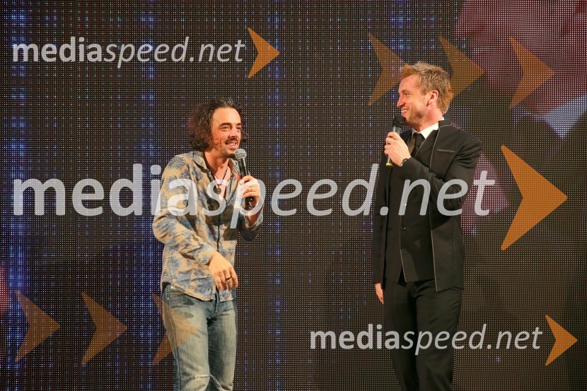  Tomaž Klepač, pevec;  Denis Avdić, voditeljEuropark praznuje 14. rojstni dan