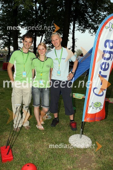 Gregor Pust, Jana Štefanič in Rok Zore, zavod G-regaOtvoritev mestne plaže Laguna