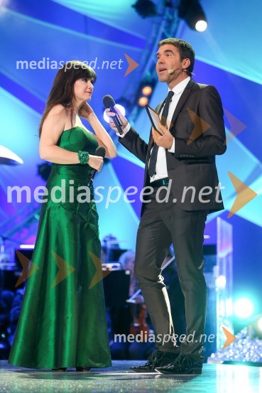  Irena Vrčkovnik, pevka;  Mario Galunič, voditeljSlovenska popevka 2014