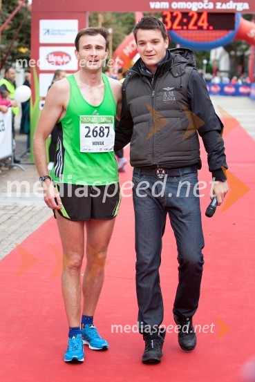  Riko Novak, zmagovalec teka na 10 km (2687);  Mitja Šeško, častni član, Rotaract klub Maribor5. Eko maraton Maribor