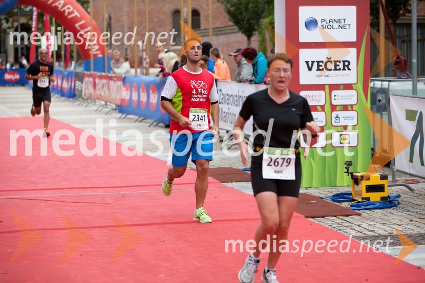  Aljaž Kos, tekač (2341);  Beate Koch, tekačica (2679)5. Eko maraton Maribor