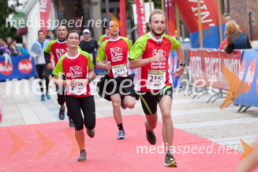  Jovanka Trivič, tekačica (2609);  Franc Gosak, tekač (2635);  Gregor Grošelj, tekač (2361)5. Eko maraton Maribor
