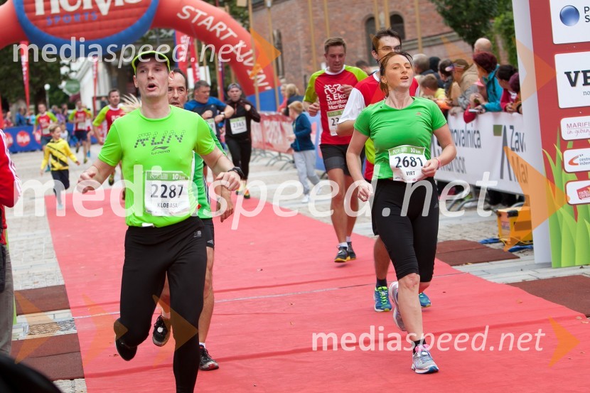  Tomaž Klobasa, tekač (2287);  Katja Virt, tekačica (2681)5. Eko maraton Maribor
