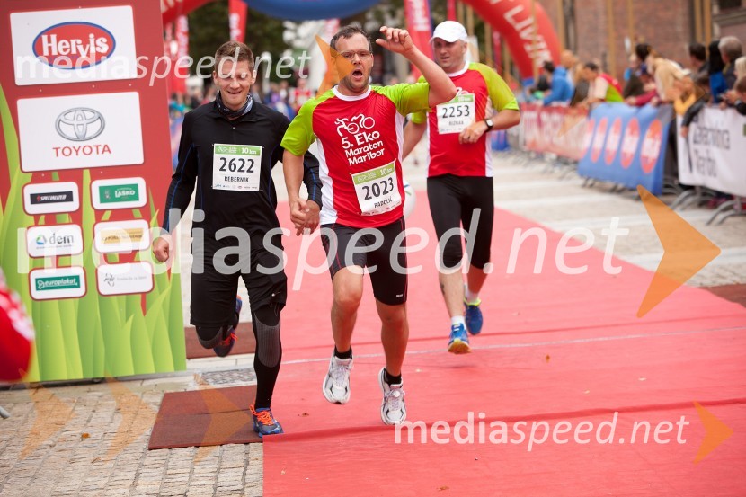  Miran Rebernik, tekač (2622);  Borut Radolič, tekač (2023);  Davorin Riznar, tekač (2253)5. Eko maraton Maribor
