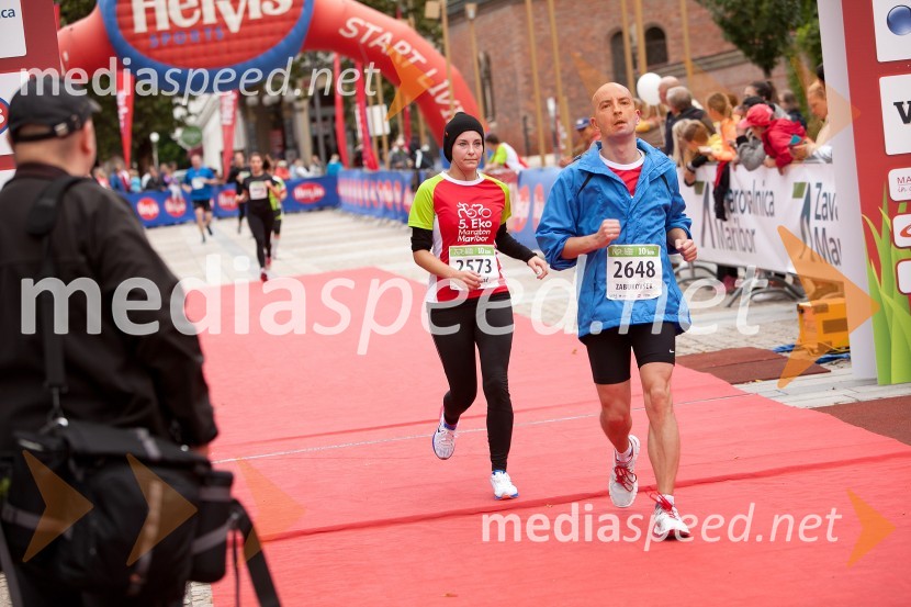  Iva Katalenič, tekačica (2573);  Matej Zabukovšek, tekač (2648)5. Eko maraton Maribor