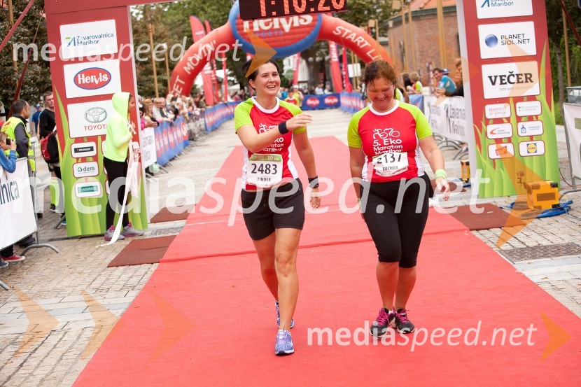  Andreja Binder, tekačica (2483);  Nataša Krčmar, tekačica (2137)5. Eko maraton Maribor