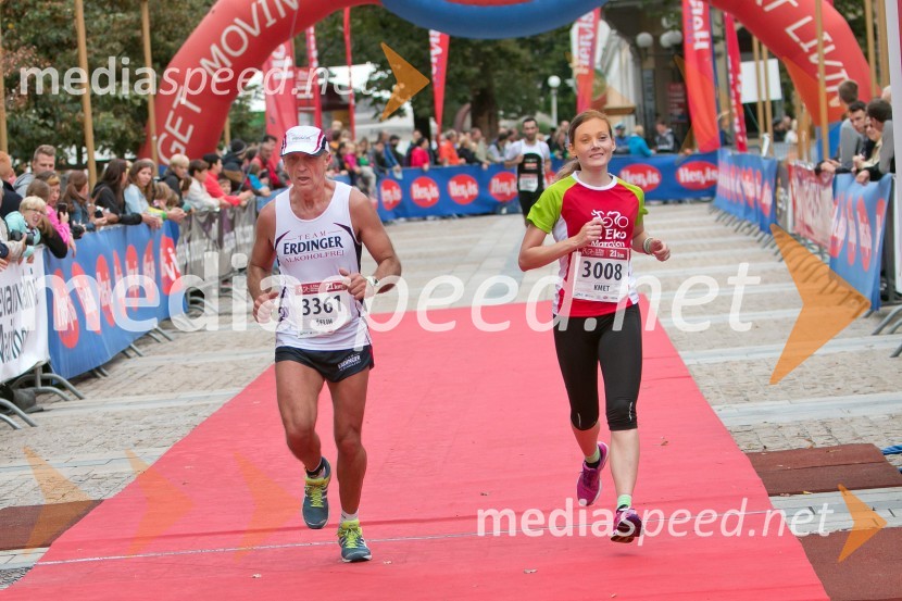  Miran Šelih, tekač (3361);  Loreta Kmet, tekačica (3008)5. Eko maraton Maribor