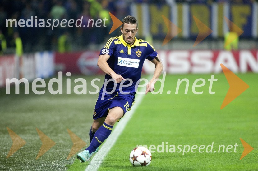  Agim Ibraimi, nogometaš, NK MariborNK Maribor : Sporting FC, prva tekma Lige prvakov