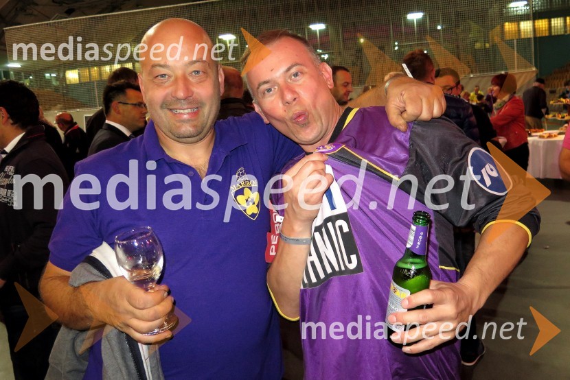  Boštjan Protner, vinar;  Mark KozarNK Maribor : Sporting FC, prva tekma Lige prvakov