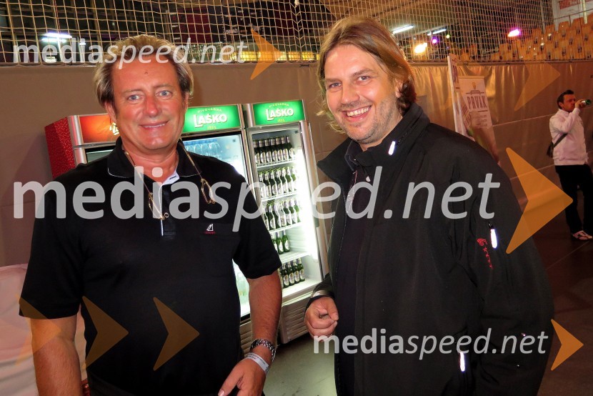  Vladimir  Rukavina Gogo, direktor Narodnega doma Maribor ter direktor Festivala Lent ;  Kristijan Petek, direktor Klima Petek d.o.o.NK Maribor : Sporting FC, prva tekma Lige prvakov