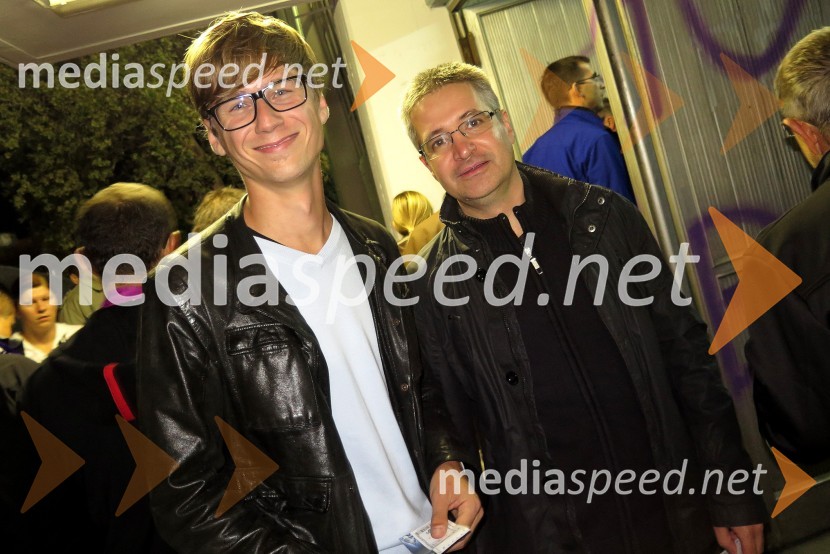  Mitja Podgajski, direktor TV Idea - Kanal 10;  Mihael  Feher, Nova kreditna banka MariborNK Maribor : Sporting FC, prva tekma Lige prvakov