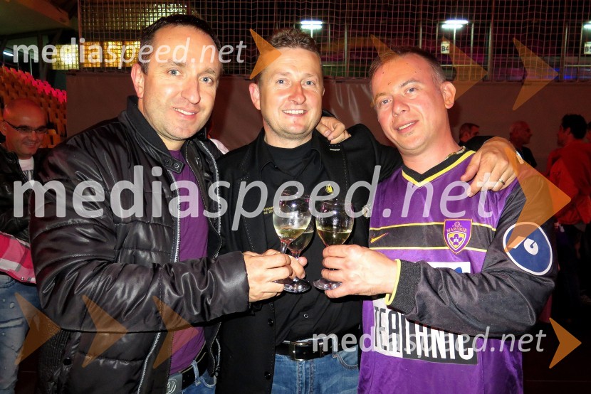 Borut  Cvetko, kreativni direktor Mediaspeed;  Danilo Steyer, Hiša dišečega traminca Steyer;  Mark KozarNK Maribor : Sporting FC, prva tekma Lige prvakov