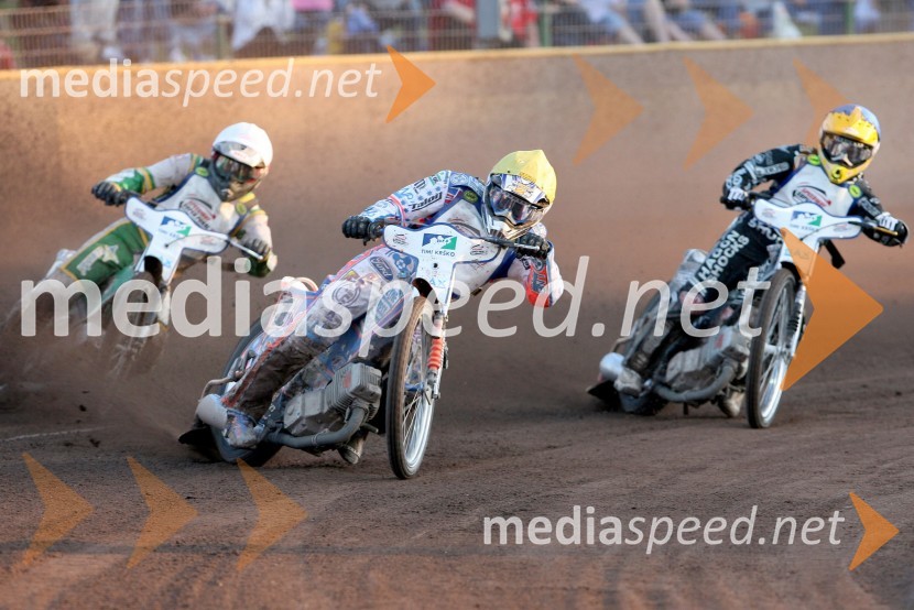 Joonas Kylmakörpi (Finska), Jason Crump (Avstralija) in Lee Richardson (Velika Britanija)SPEEDWAY SUPER POKAL SAX 2007