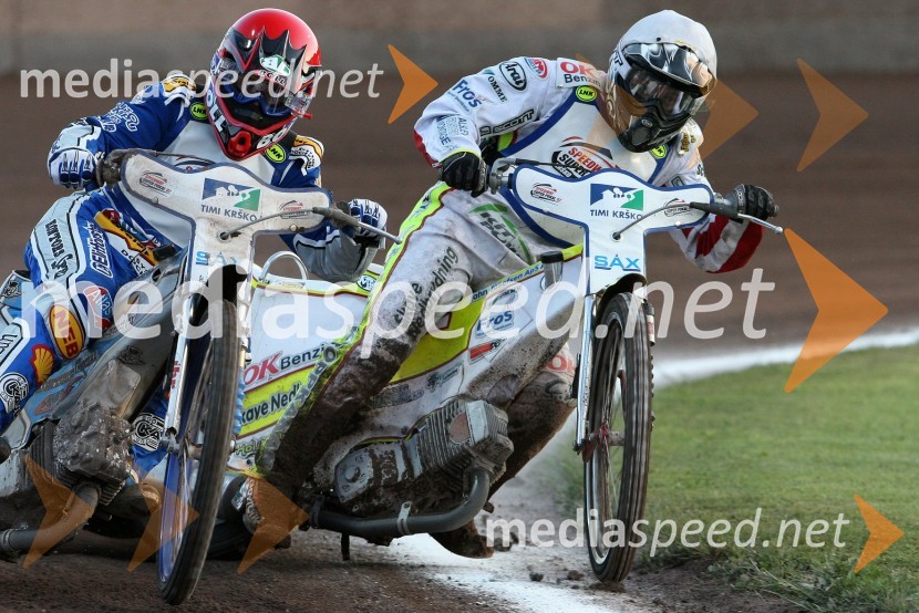 Rune Holta (Poljska) in Charlie Gjedde (Danska)SPEEDWAY SUPER POKAL SAX 2007