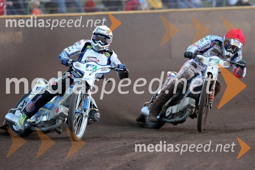 Jason Crump (Avstralija) in Bjarne Pedersen (Danska)SPEEDWAY SUPER POKAL SAX 2007