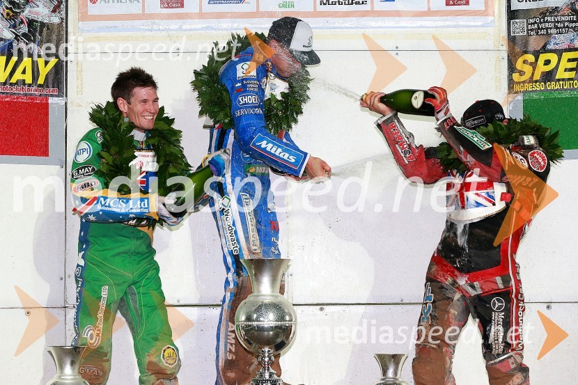  Jason Doyle, speedwayist (Avstralija);  Matej Žagar, speedwayist (Slovenija);  Chris Harris, speedwayist (Velika Britanija)Žagar zmagovalec GP Challenge dirke