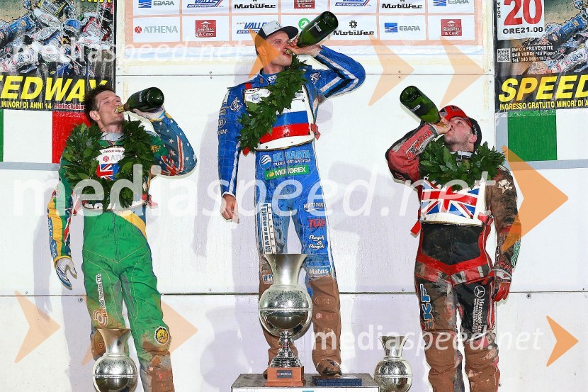  Jason Doyle, speedwayist (Avstralija);  Matej Žagar, speedwayist (Slovenija);  Chris Harris, speedwayist (Velika Britanija)Žagar zmagovalec GP Challenge dirke