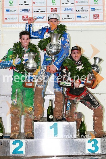  Jason Doyle, speedwayist (Avstralija);  Matej Žagar, speedwayist (Slovenija);  Chris Harris, speedwayist (Velika Britanija)Žagar zmagovalec GP Challenge dirke