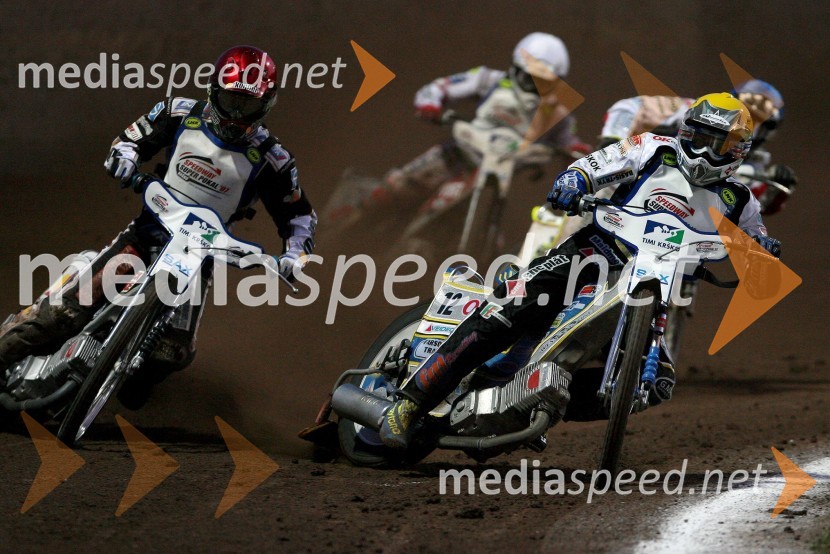 Grzegorz Walasek (Poljska) in Bjarne Pedersen (Danska)SPEEDWAY SUPER POKAL SAX 2007