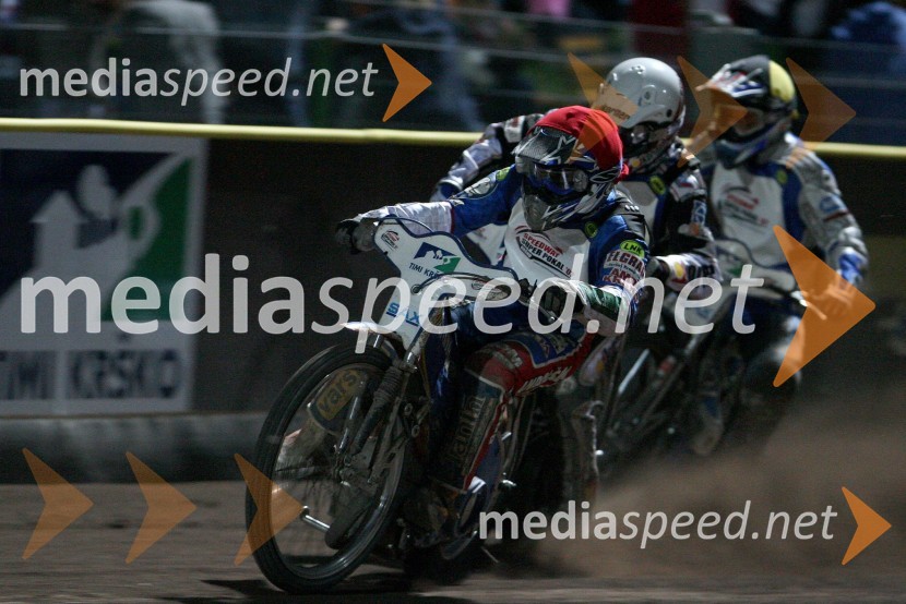 Izak Šantej (Slovenija), Grzegorz Walasek (Poljska) in Jurica Pavlic (Hrvaška)SPEEDWAY SUPER POKAL SAX 2007