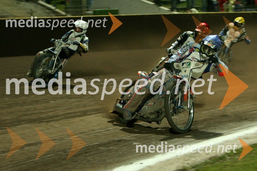 Matej Žagar (Slovenija), Jason Crump (Avstralija),Grzegorz Walasek (Polska) in Sebastian Ulamek (Poljska)SPEEDWAY SUPER POKAL SAX 2007