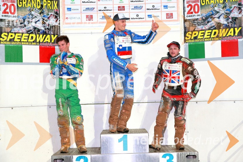  Jason Doyle, speedwayist (Avstralija);  Matej Žagar, speedwayist (Slovenija);  Chris Harris, speedwayist (Velika Britanija)Žagar zmagovalec GP Challenge dirke