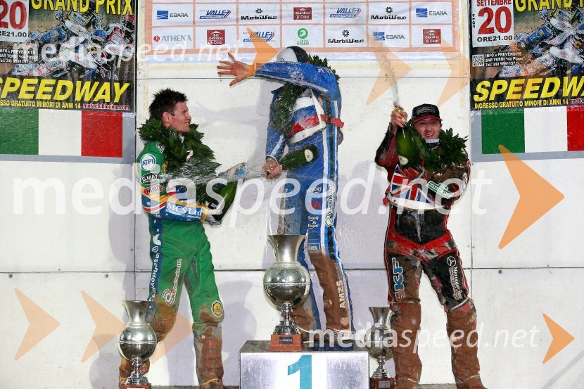  Jason Doyle, speedwayist (Avstralija);  Matej Žagar, speedwayist (Slovenija);  Chris Harris, speedwayist (Velika Britanija)Žagar zmagovalec GP Challenge dirke