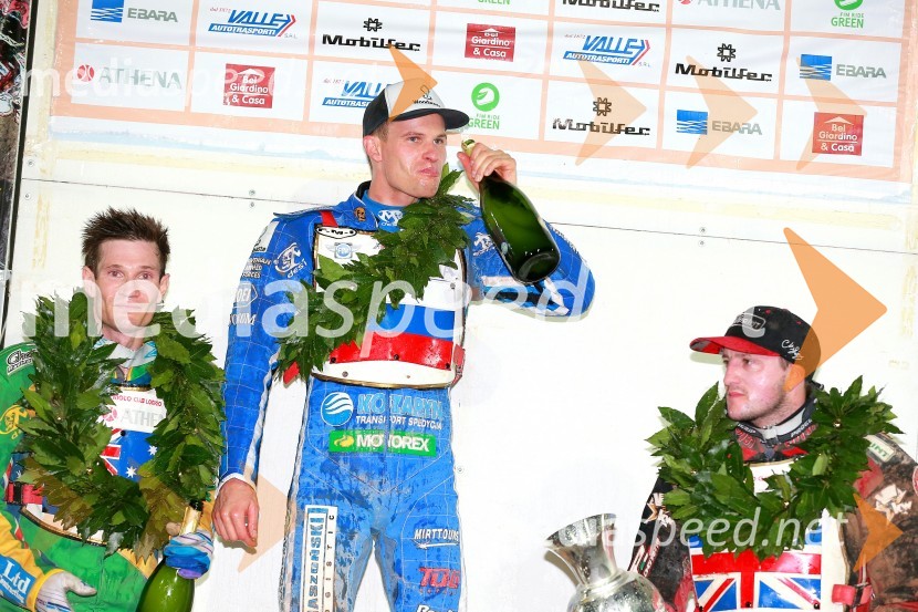  Jason Doyle, speedwayist (Avstralija);  Matej Žagar, speedwayist (Slovenija);  Chris Harris, speedwayist (Velika Britanija)Žagar zmagovalec GP Challenge dirke