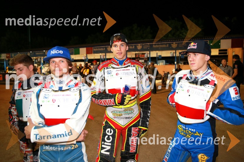  Janusz Kołodziej, speedwayist (Poljska);  Przemyslaw  Pawlicki, speedwayist (Poljska);  Maciej Janowski, speedwayist (Poljska)Žagar zmagovalec GP Challenge dirke
