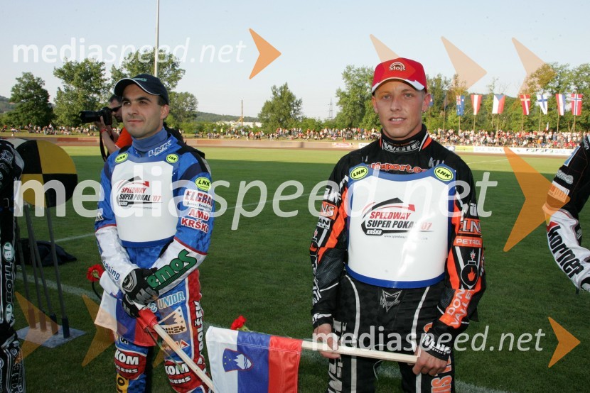 Izak Šantej (Slovenija) in Matej Ferjan (Slovenija/Madžarska)SPEEDWAY SUPER POKAL SAX 2007