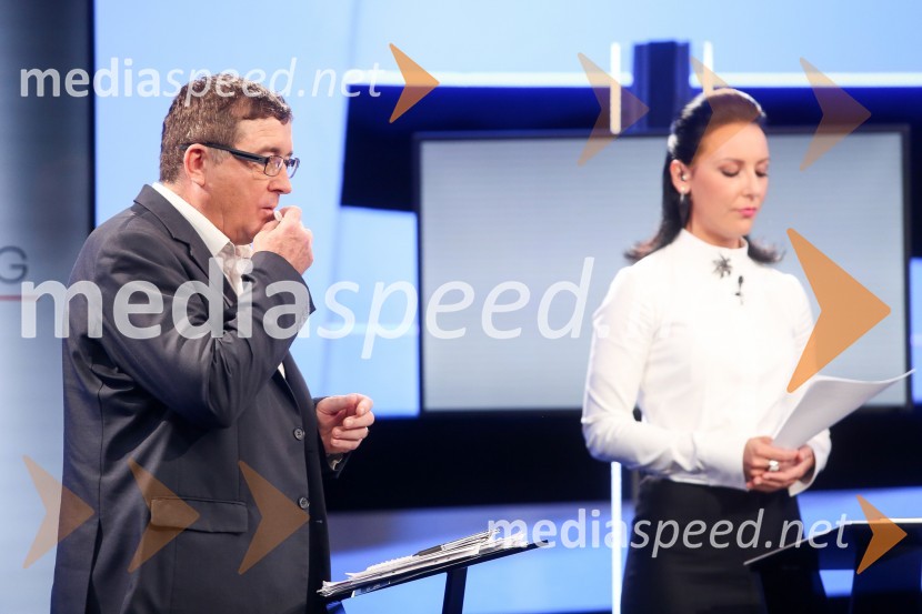 dr. Andrej Fištravec, župan, Mestna občina Maribor;  Maja Sodja, tv voditeljicaPredvolilno soočenje županskih kandidatov na POP TV