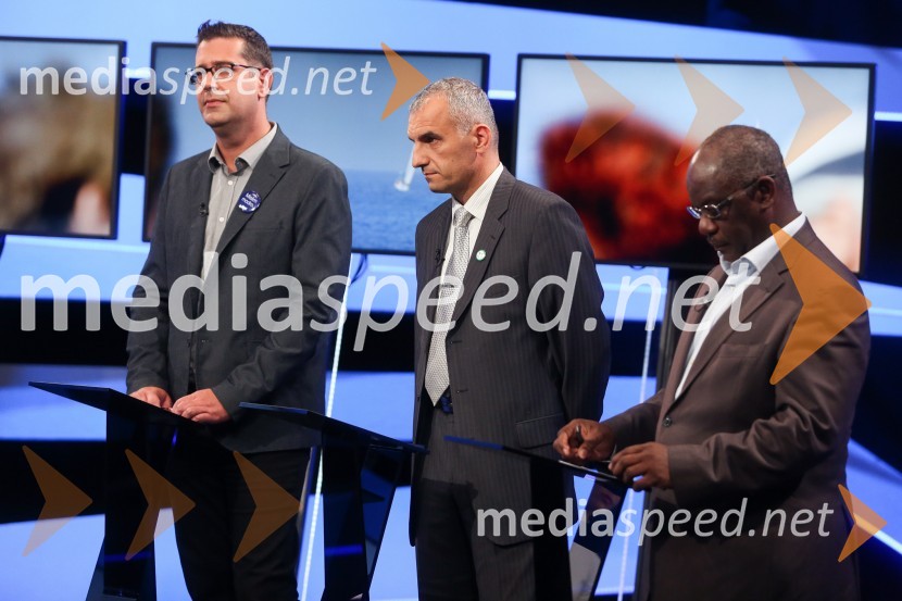  Aleš Bržan, kandidat za župana MOK;  Gregor Strmčnik, kandidat za župana Ankarana;  Peter Bossman, župan, občina PiranPredvolilno soočenje županskih kandidatov na POP TV