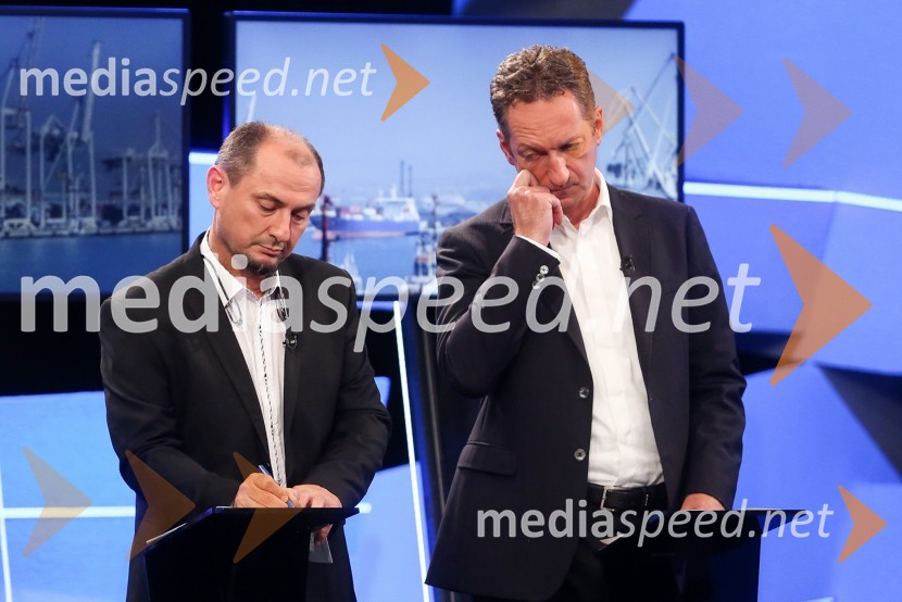  Gašpar Gašpar  Mišič, bivši predsednik uprave Luka Koper;  Boris Popovič, župan KopraPredvolilno soočenje županskih kandidatov na POP TV