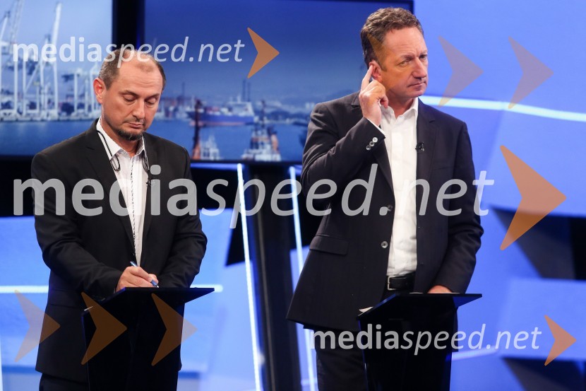  Gašpar Gašpar  Mišič, bivši predsednik uprave Luka Koper;  Boris Popovič, župan KopraPredvolilno soočenje županskih kandidatov na POP TV