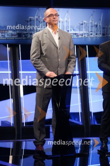  Sebastjan Jeretič, kandidat za piranskega županaPredvolilno soočenje županskih kandidatov na POP TV