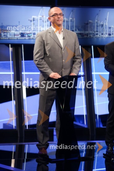  Sebastjan Jeretič, kandidat za piranskega županaPredvolilno soočenje županskih kandidatov na POP TV