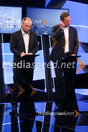  Gašpar Gašpar  Mišič, bivši predsednik uprave Luka Koper;  Boris Popovič, župan KopraPredvolilno soočenje županskih kandidatov na POP TV