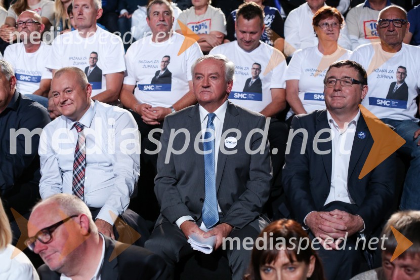  Franc  Kangler, nekdanji župan Mestne občine Maribor, kandidat za župana MOM;  Anton Kranjc,  kandidat za župana MOM; dr. Andrej Fištravec, župan, Mestna občina MariborPredvolilno soočenje županskih kandidatov na POP TV