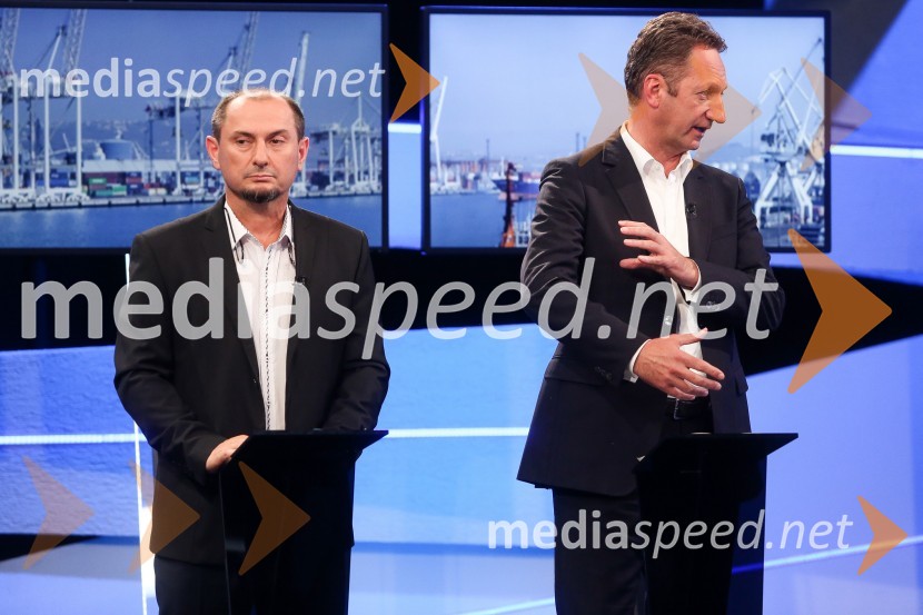  Gašpar Gašpar  Mišič, bivši predsednik uprave Luka Koper;  Boris Popovič, župan KopraPredvolilno soočenje županskih kandidatov na POP TV