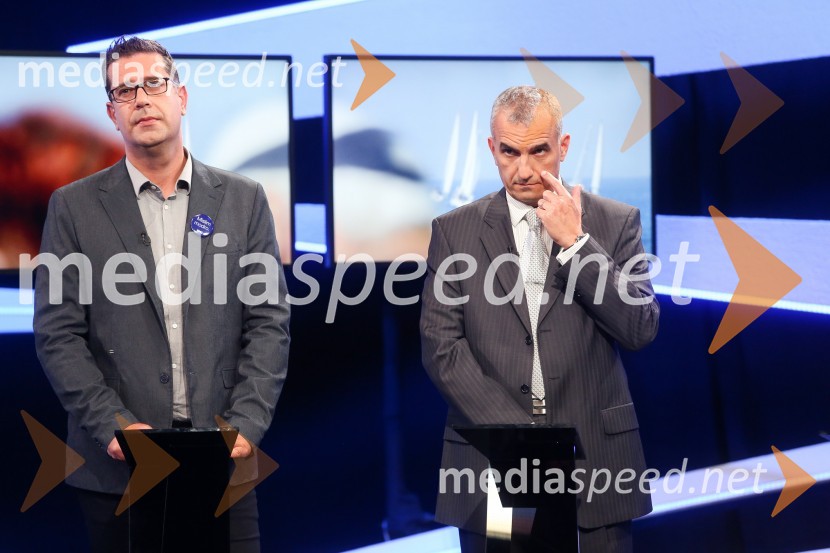  Aleš Bržan, kandidat za župana MOK;  Gregor Strmčnik, kandidat za župana AnkaranaPredvolilno soočenje županskih kandidatov na POP TV