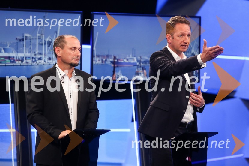  Gašpar Gašpar  Mišič, bivši predsednik uprave Luka Koper;  Boris Popovič, župan KopraPredvolilno soočenje županskih kandidatov na POP TV