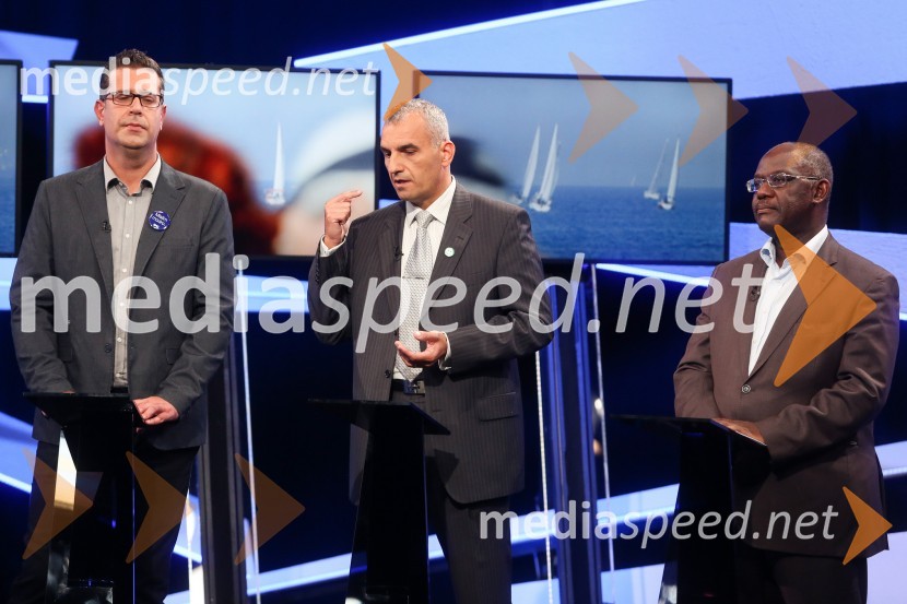  Aleš Bržan, kandidat za župana MOK;  Gregor Strmčnik, kandidat za župana Ankarana;  Peter Bossman, župan, občina PiranPredvolilno soočenje županskih kandidatov na POP TV