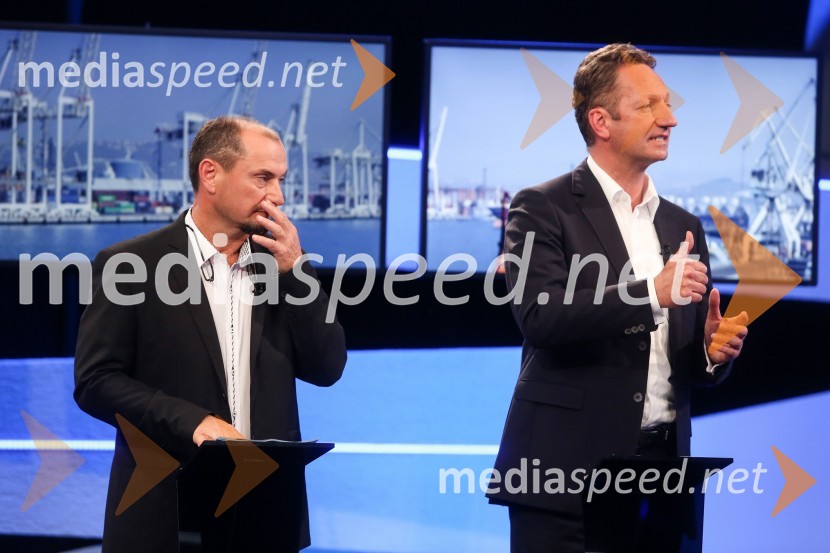  Gašpar Gašpar  Mišič, bivši predsednik uprave Luka Koper;  Boris Popovič, župan KopraPredvolilno soočenje županskih kandidatov na POP TV