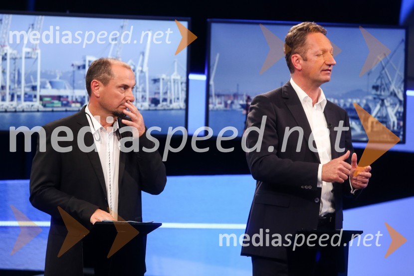  Gašpar Gašpar  Mišič, bivši predsednik uprave Luka Koper;  Boris Popovič, župan KopraPredvolilno soočenje županskih kandidatov na POP TV