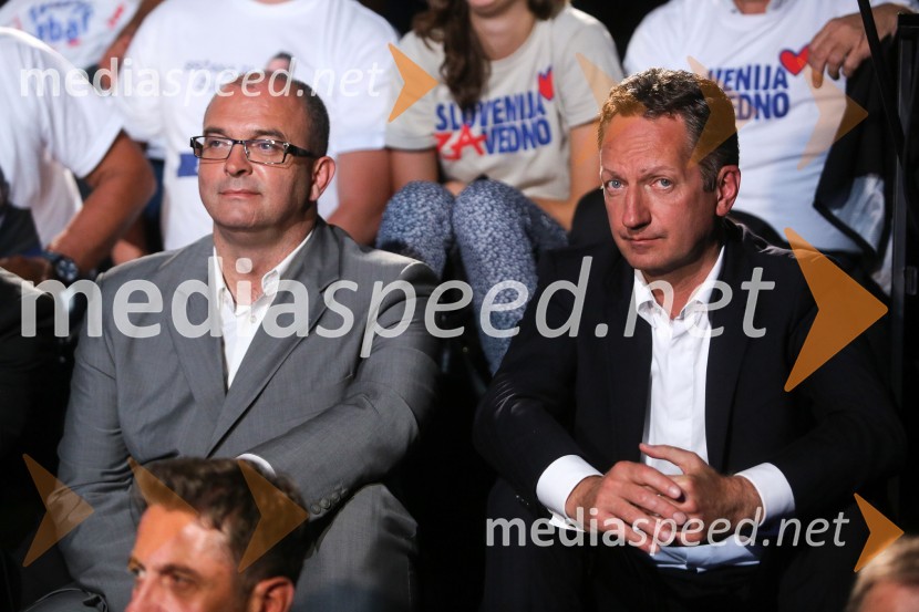  Sebastjan Jeretič, kandidat za piranskega župana;  Boris Popovič, župan KopraPredvolilno soočenje županskih kandidatov na POP TV