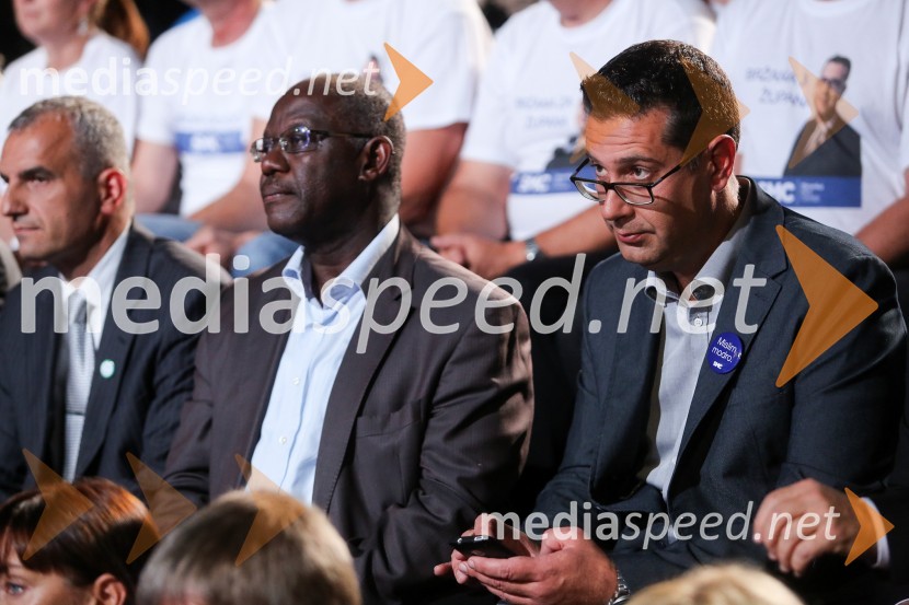  Gregor Strmčnik, kandidat za župana Ankarana;  Peter Bossman, župan, občina Piran;  Aleš Bržan, kandidat za župana MOKPredvolilno soočenje županskih kandidatov na POP TV