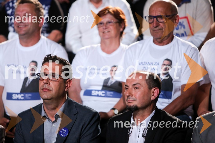  Aleš Bržan, kandidat za župana MOK;  Gašpar Gašpar  Mišič, bivši predsednik uprave Luka KoperPredvolilno soočenje županskih kandidatov na POP TV