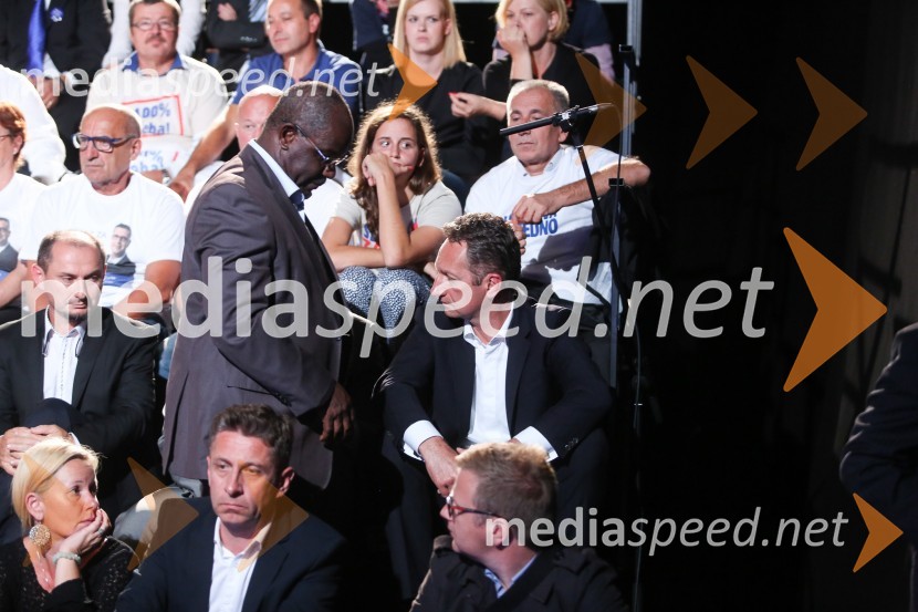  Gašpar Gašpar  Mišič, bivši predsednik uprave Luka Koper;  Peter Bossman, župan, občina Piran;  Boris Popovič, župan KopraPredvolilno soočenje županskih kandidatov na POP TV